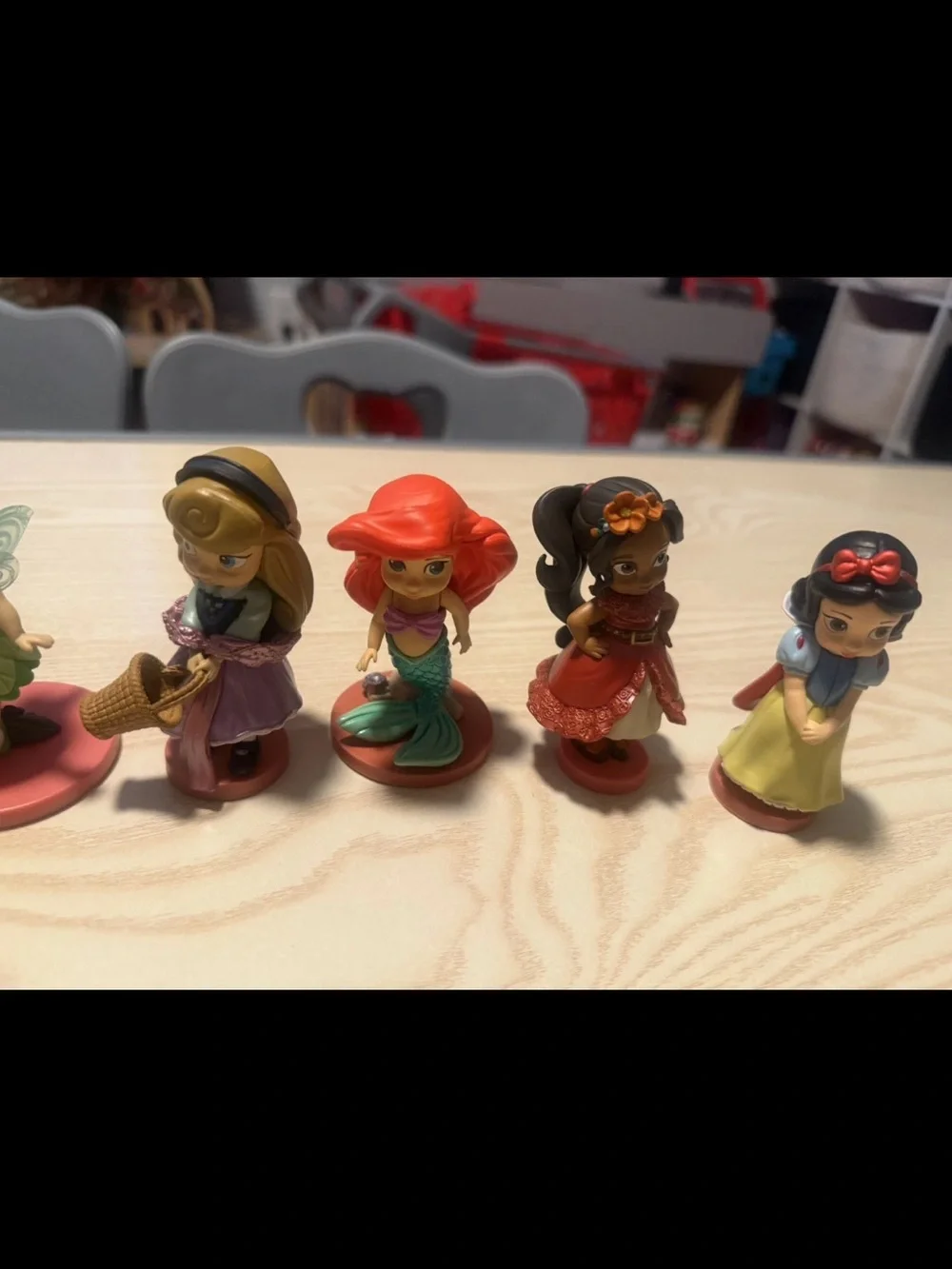 Disney Animators Collection Mini Princess Figures 3” Toddler Dolls PVC Lot Of 19